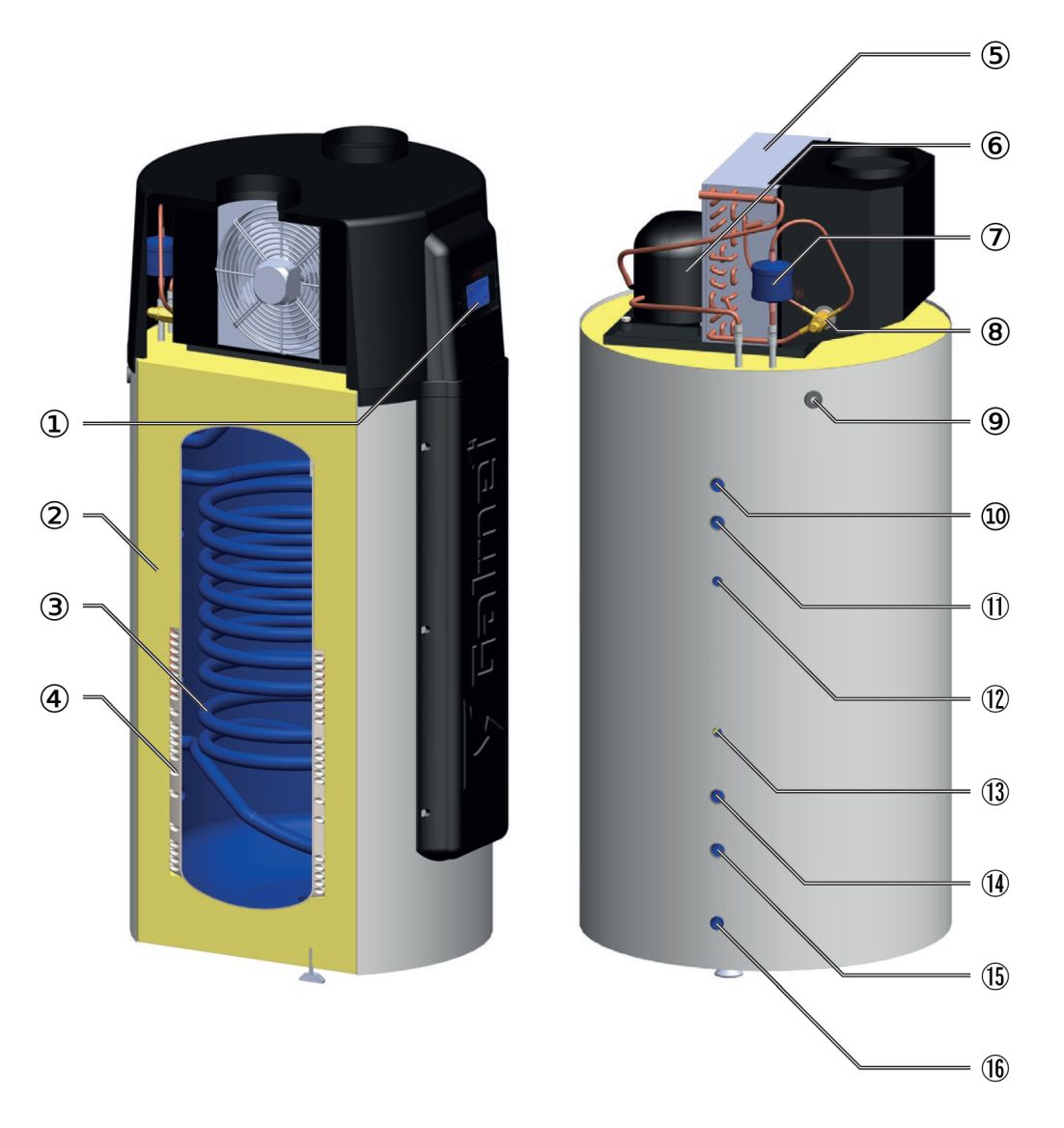 Króćce pompy ciepła Basic 270 1W